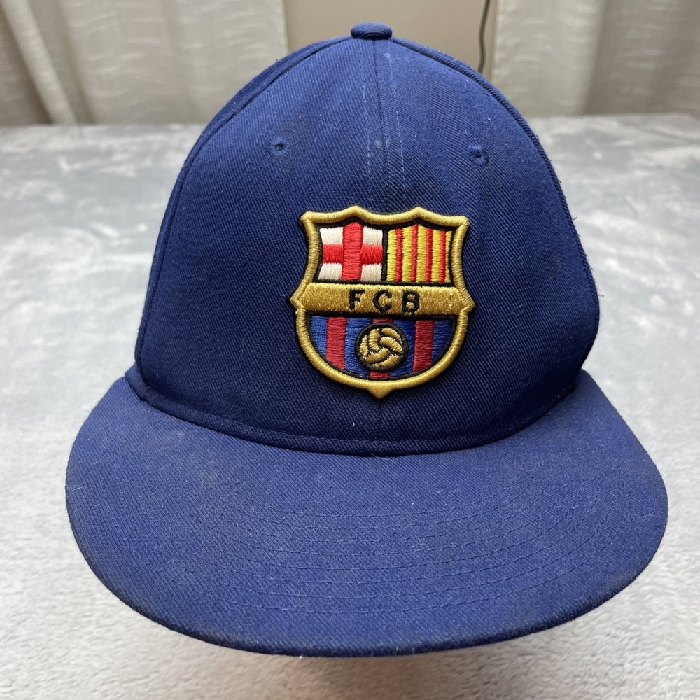 Nike True FCB Barcelona Trucker Hat Cap OSFM Blue Snapback Spanish Soccer FC